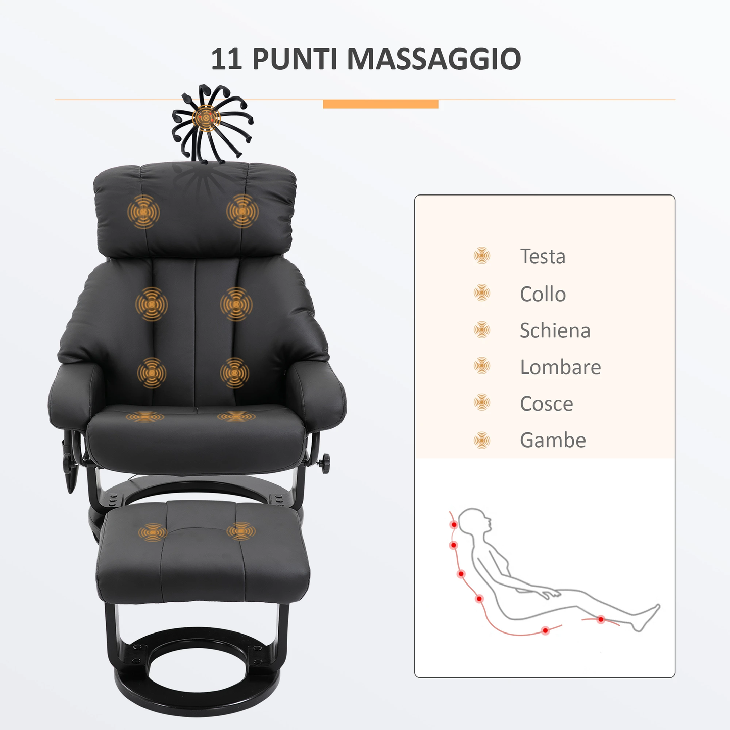 Poltrona Massaggiante 11 Zone