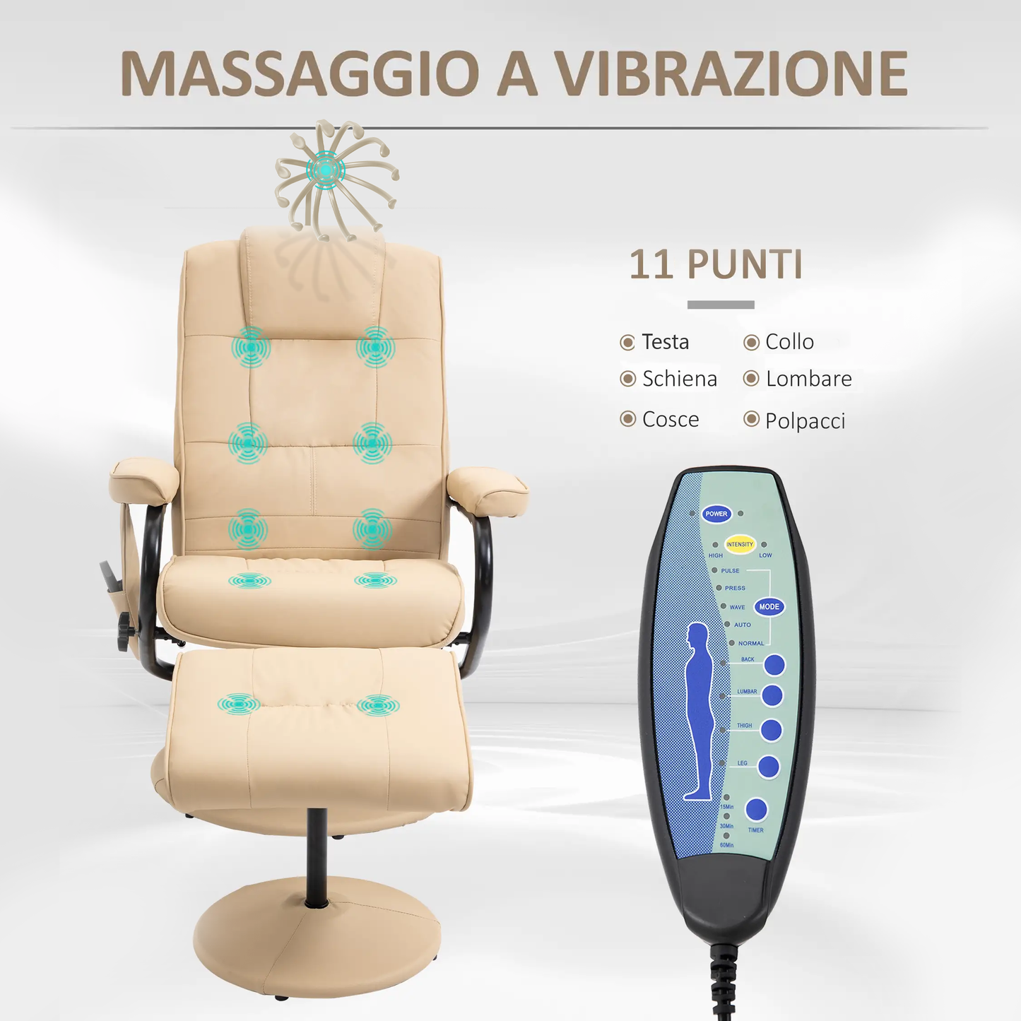 Poltrona Massaggiante 11 Zone